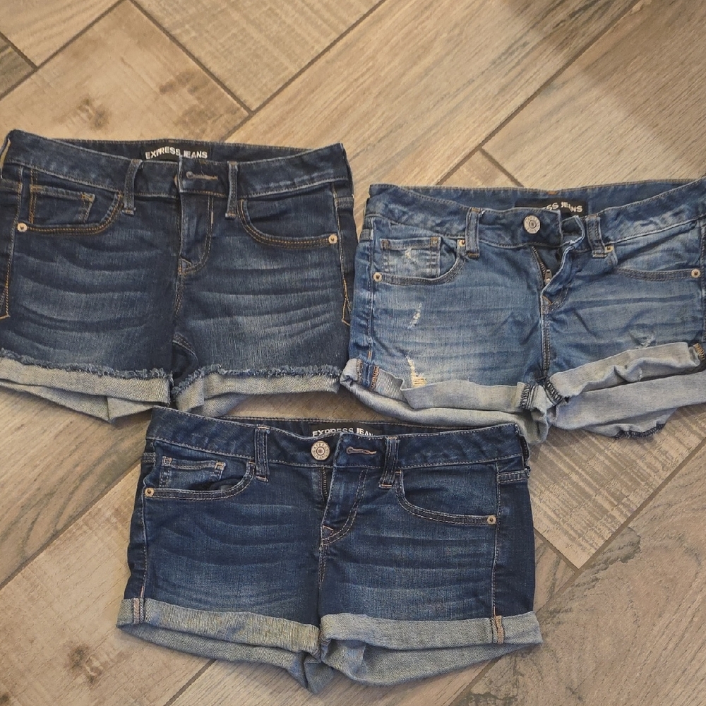 Women's Blue Denim Shorts